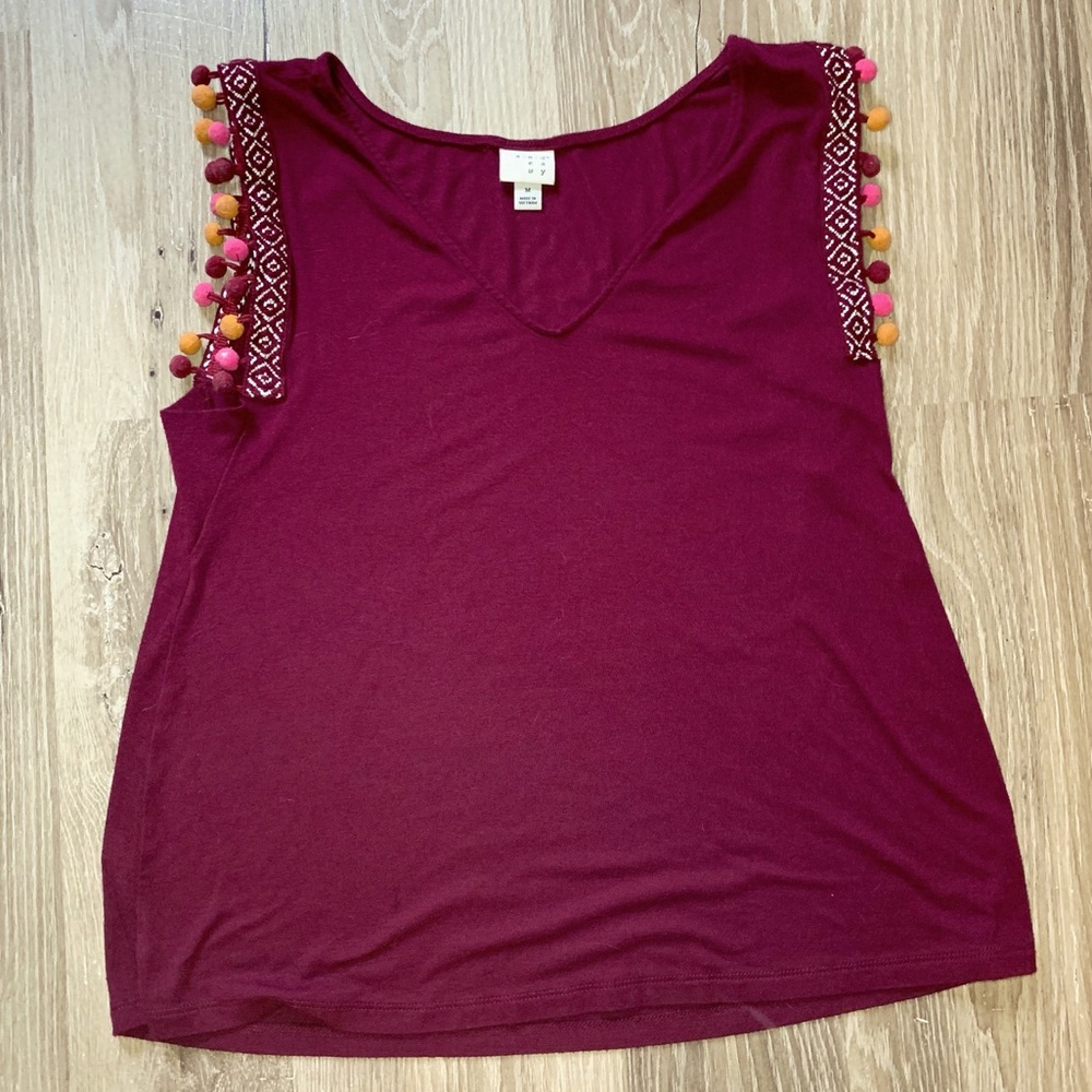 A New Day Pom Pom Tank Top